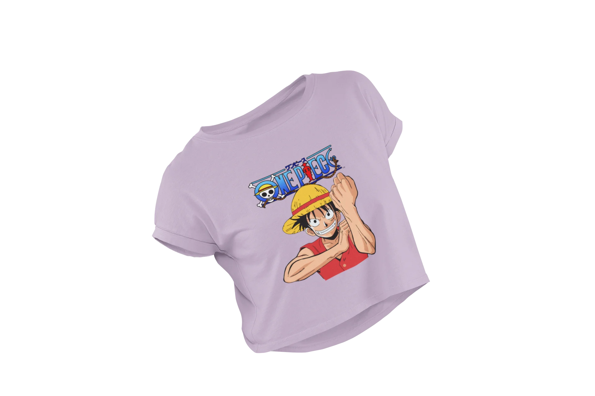 one-piece-luffy-croptop-white